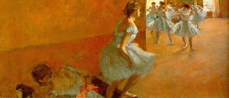 Edgar Degas Dancers Climbing the Stairs France oil painting art